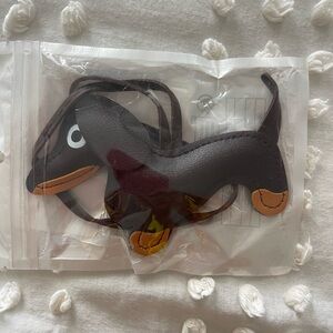 Brown Dachshund Bag Charm or Keychain